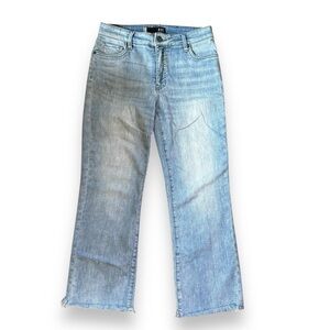 Kut From The Kloth Light Wash Cropped Straight Jeans EUC Sz 4